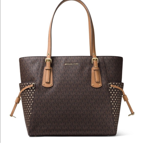 Michael Kors Signature Voyager East West Tote - Picture 1 of 6